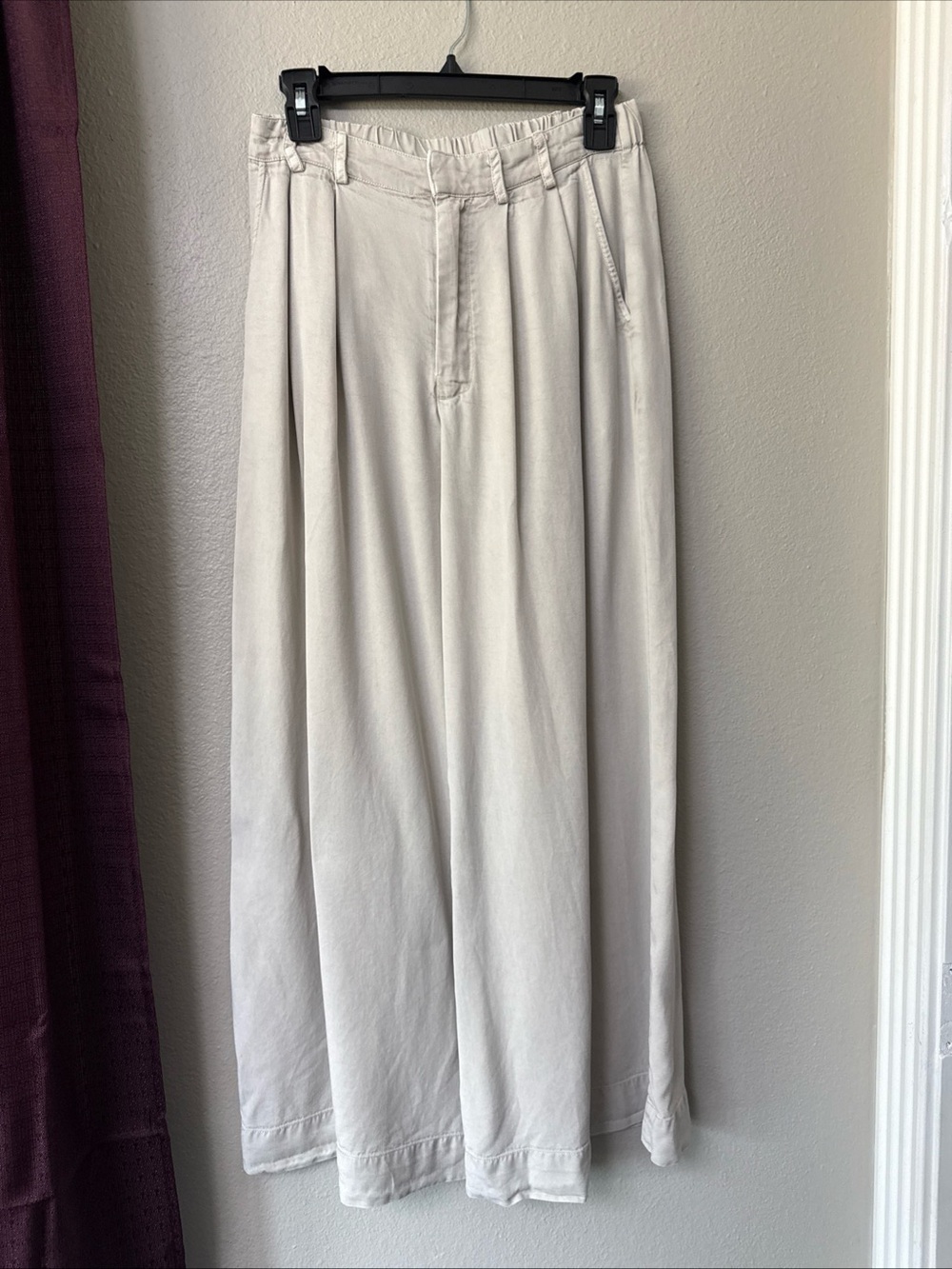 B5/1 YFB Taupe wide Leg Casual Pants Size Medium